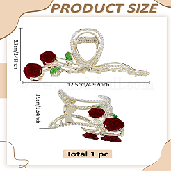 1Pc Alloy Rhinestone Claw Hair Clips&nbsp;PHAR-LP0001-37