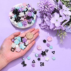 50G 5 Colors Acrylic Pearly Lustre Beads&nbsp;OACR-YW0002-62