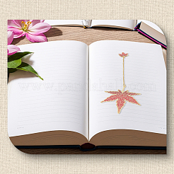 4Pcs Leaf Alloy Bookmarks&nbsp;AJEW-SP0003-39