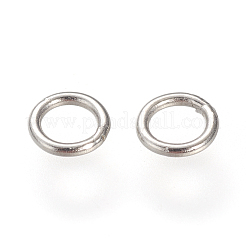 304 Stainless Steel Soldered Closed Jump Rings&nbsp;X-STAS-S066-16-6mm