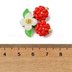 Glass Seed Beaded Pendants&nbsp;PALLOY-MZ01338-01