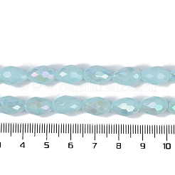 Opaque Solid Color Electroplate Glass Beads Strands&nbsp;LS-EGLA-N013-P10mm-B11