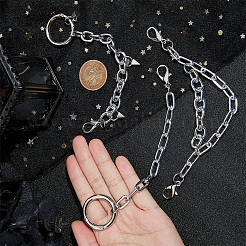 Punk Style Aluminum Decorative Shoe Chains&nbsp;FIND-AB00057