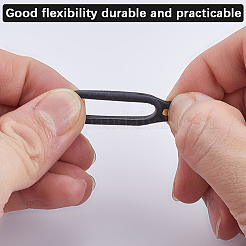 36Pcs Silicone Rings with 6Pcs Polyester Necklace Lanyard Anti-Loss Pendant Holder&nbsp;DIY-GF0008-07A