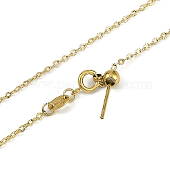 Ion Plating(IP) 304 Stainless Steel Cable Chains Necklaces&nbsp;NJEW-H042-06G