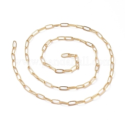 3.28 Feet Soldered Brass Paperclip Chains&nbsp;X-CHC-G005-06G