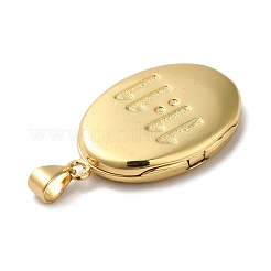 Eco-Friendly Rack Plating Brass Locket Pendants&nbsp;KK-F853-23G