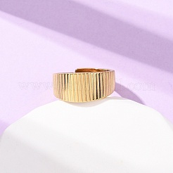 304 Stainless Steel Open Cuff Rings for Women&nbsp;RJEW-K309-24G
