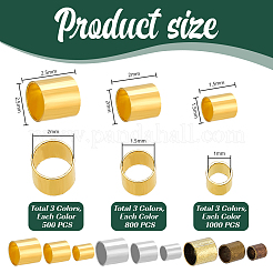 6900Pcs 9 Styles Brass Crimp Beads&nbsp;KK-PH0014-04