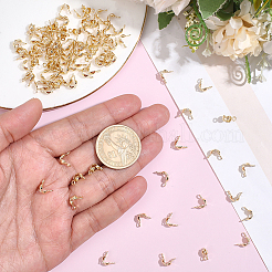 100Pcs Brass Bead Tips&nbsp;KK-BBC0025-46