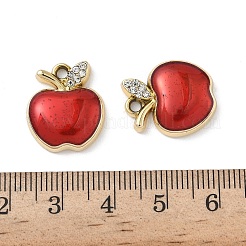 Alloy Enamel Rhinestone Pendants&nbsp;FIND-L024-16G