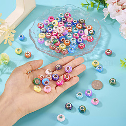 72Pcs 12 Colors Opaque Resin European Beads&nbsp;RESI-TA0004-39