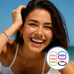 80Pcs 8 Colors Spring Bracelets&nbsp;TWIR-PH0001-12