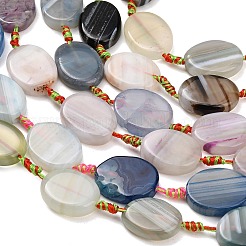 Natural Banded Agate Beads Strands&nbsp;G-A321-E03-01A