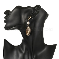 Natural Paua Shell Stud Earrings&nbsp;EJEW-JE07372