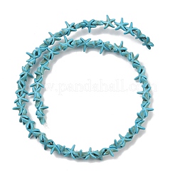 Synthetic Turquoise Dyed Beads Strands&nbsp;GG-CBA2BD3-01B