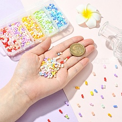 90G 5 Colors Opaque Baking Paint Glass Seed Beads&nbsp;SEED-YW0002-81