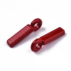 Spray Painted Alloy  2-Loop Link Pendants&nbsp;LS-X-PALLOY-T075-48I-RS