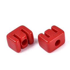 Opaque Acrylic European Beads&nbsp;OACR-M027-01E-06