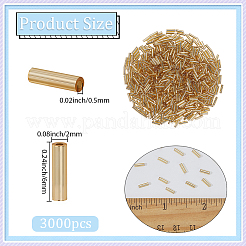 3000Pcs Glass Bugle Beads&nbsp;SEED-PA0001-03