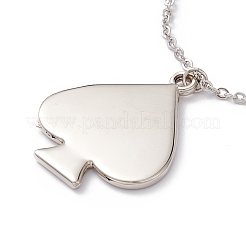 Sublimation Blank Aluminum Pendant Necklace&nbsp;NJEW-E020-02P-01