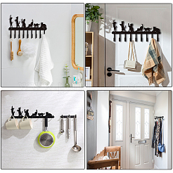 Iron Wall Mounted Hook Hangers&nbsp;HJEW-WH0018-013