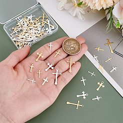 100Pcs 10 Styles Brass Pendants&nbsp;KK-PH0012-23A