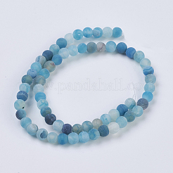 Natural Weathered Agate Beads Strands&nbsp;G-G589-6mm-14