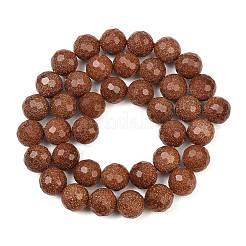 Synthetic Goldstone Beads Strands&nbsp;GG-CBA199E-F01-10mm