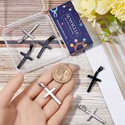 8Pcs 2 Colors 304 Stainless Steel Pendants&nbsp;STAS-SC0009-39