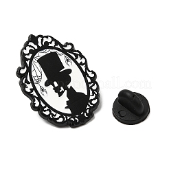 Oval Enamel Pins&nbsp;JEWB-I059-02EB-02