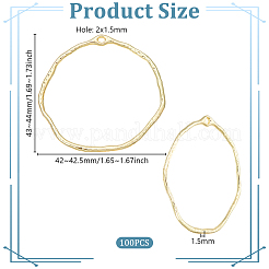 100Pcs Alloy Open Back Bezel Pendants&nbsp;FIND-OC0013-31B