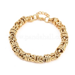 304 Stainless Steel Byzantine Chain Bracelets for Women Men&nbsp;BJEW-H643-09G