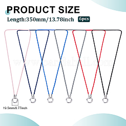 6Pcs 6 Colors Eyeglasses Chains&nbsp;AJEW-ME0001-20A