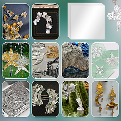 Square Tinfoil Paper Sheets for Craft Engraving&nbsp;DIY-WH0671-302A-01