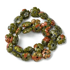 Natural Unakite Beads Strands&nbsp;G-H023-B02-01