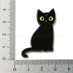 Halloween Black Cat Acrylic Pendants&nbsp;X-MACR-U005-01A
