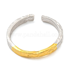 925 Sterling Silver Open Cuff Ring&nbsp;RJEW-Z036-03GP