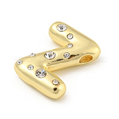 Brass Micro Pave Clear Cubic Zirconia Pendants&nbsp;KK-E093-04G-Z