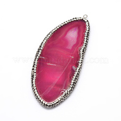 Dyed Natural Agate Nuggets Big Pendants&nbsp;G-F229-01E