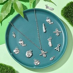 40Pcs 8 Styles Tibetan Style Alloy Pendants&nbsp;FIND-YW0005-67