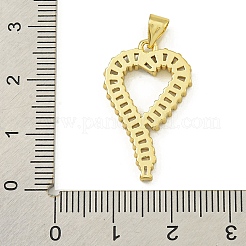 Rack Plating Brass Pave Cubic Zirconia Pendants&nbsp;KK-U029-10G-01