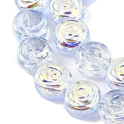 Electroplate Baking Paint Transparent Glass Beads Strands&nbsp;GL-CBA2ED2-05J
