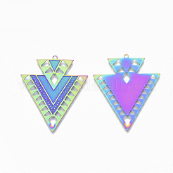 Ion Plating(IP) 304 Stainless Steel Filigree Pendants&nbsp;STAS-S108-95