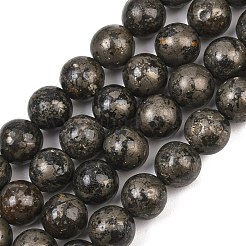 Natural Pyrite Beads Strands&nbsp;G-P303-01-8mm-16
