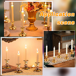 Zinc Alloy Candle Holders&nbsp;AJEW-WR0003-13G