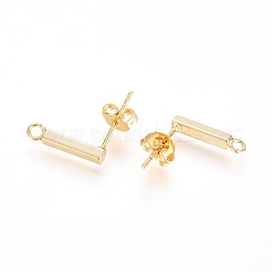 Brass Stud Earring Finding&nbsp;KK-G389-37G