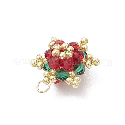 Christmas Imitate Austrian Crystal Bicone Glass Pendants&nbsp;PALLOY-MZ00816
