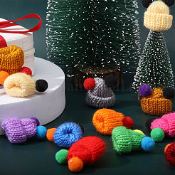 52Pcs 13 Colors Handmade Polyester Doll Hat&nbsp;AJEW-CA0004-44