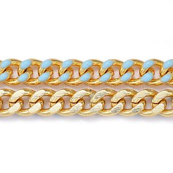 Two Tone Handmade Brass Curb Chains&nbsp;CHC-I035-01G-05